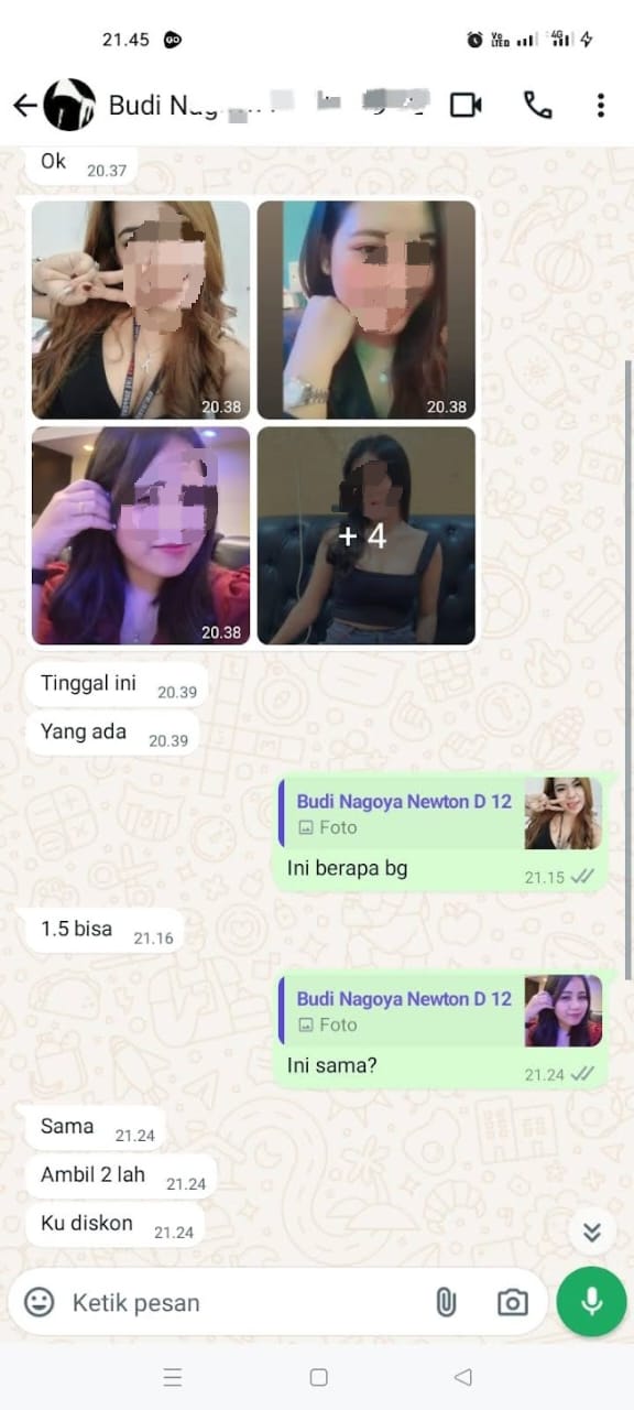 Evi SPA Message di Nagoya Newton Diduga Tampung Cewek Bookingan ke si Hidung Belang